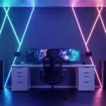 RGB Wall Panels in Gaming Room