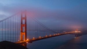 San Francisco Golden Gate Foggy View