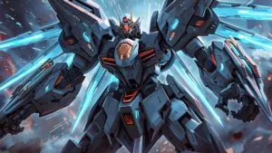 Sci-Fi Mecha Warrior Illustration
