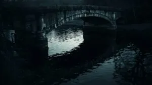 Shadow Crossing Old Bridge