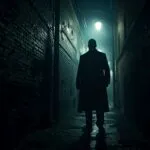Shadow of a Man in the Alley