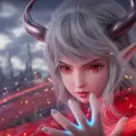 Shadowborn Mystical Oni Girl