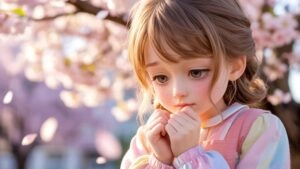 Shy Anime Girl Blushing
