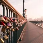 Simple Love Lock Bridge Romantic Travel