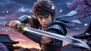 Stoic Ronin Anime Male Katana Draw