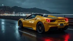Stunning Yellow Ferrari 488 Spider Convertible