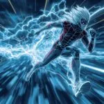 Super Speed Effect Lightning Trail Character Running