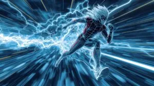 Super Speed Effect Lightning Trail Character Running