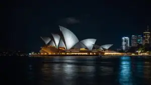Sydney Opera House Night Lights