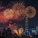 Taipei 101 Tower Fireworks Display
