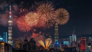 Taipei 101 Tower Fireworks Display