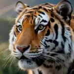 Tiger Face Close Shot