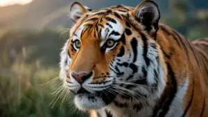 Tiger Face Close Shot