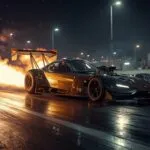 Top Fuel Dragster Launch Flames