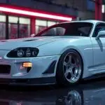 Toyota Supra MK5 White Street Shine