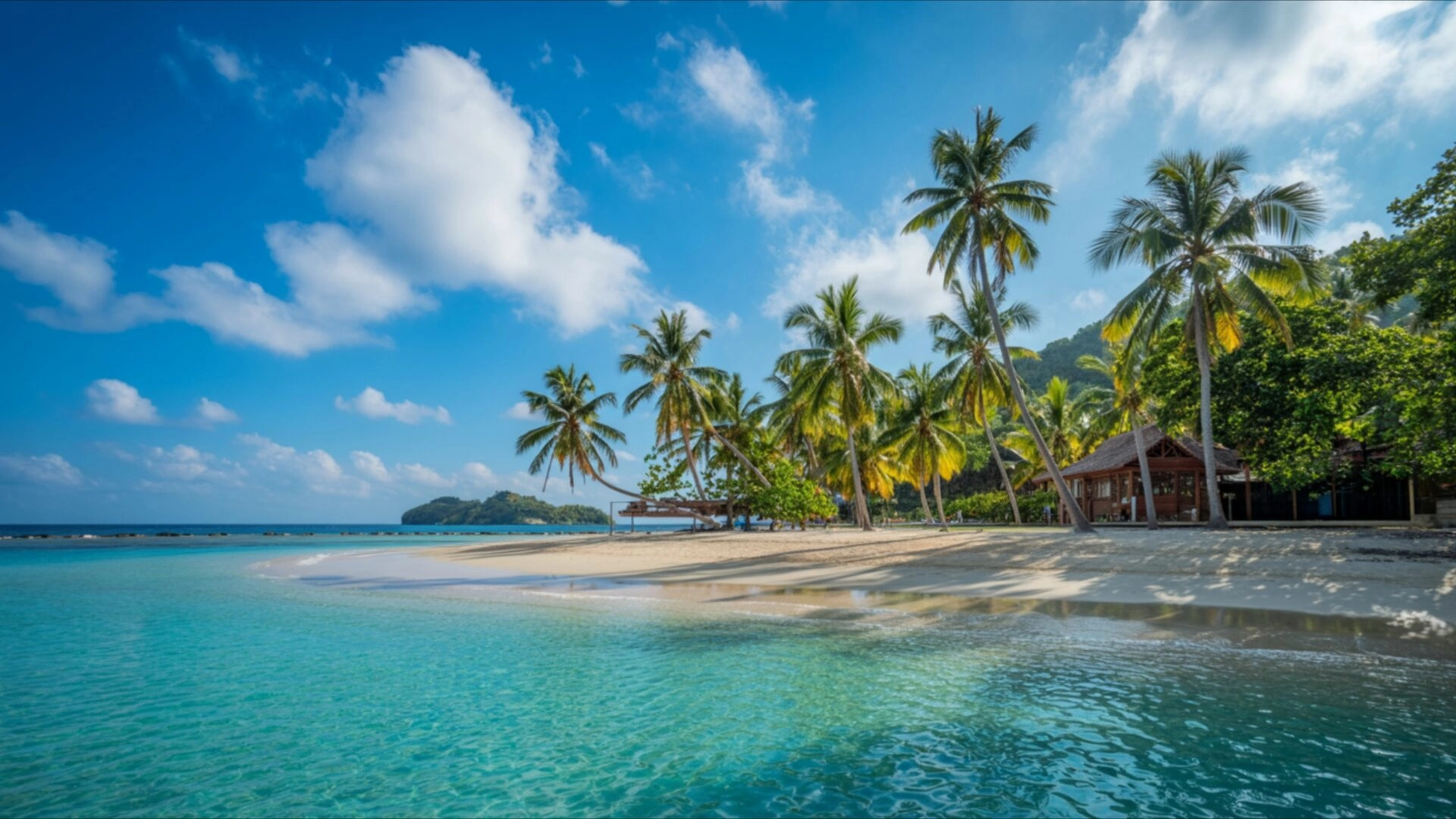 Tropical Beach With Turquoise Water Wallpaper HDPeek