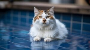 Turkish Van Cat Swimmer Fun Pet