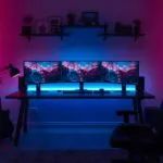 Ultra Clean Gaming Desk With LED Lights