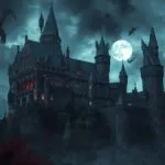 Vampire Castle Carpathian Moonlight