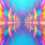 Vibrant Holographic Film Effect Rainbow