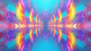 Vibrant Holographic Film Effect Rainbow