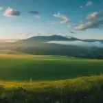 Vibrant Meadows Beneath Azure Sky