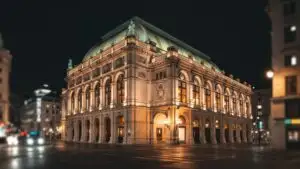 Vienna Opera House Night Scene