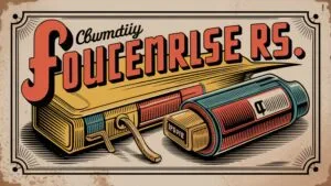 Vintage Advertisement Poster Hand Drawn Illustration