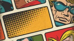 Vintage Comic Book Halftone Dots Texture Close Up