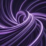Violet Energy Streams Twisting in the Void