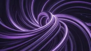 Violet Energy Streams Twisting in the Void