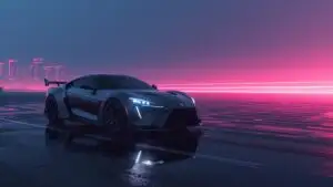 W Motors Lykan HyperSport Night Street Power