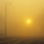 Yellow Light Through the Fog