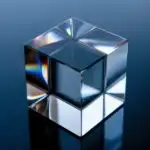 Abstract Glass Block Distorted Reflection