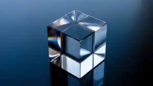 Abstract Glass Block Distorted Reflection