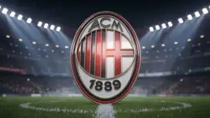 AC Milan Red and Black Fire
