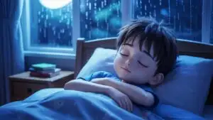 Anime Boy Sleeping Peacefully