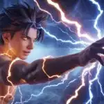 Anime Boy Summoning Lightning