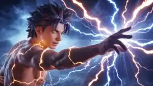 Anime Boy Summoning Lightning