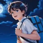 Anime Boy With Backpack