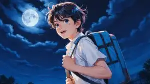 Anime Boy With Backpack