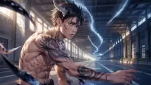 Anime Boy With Dragon Tattoo