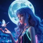 Anime Girl With Butterfly