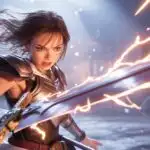 Anime Girl With Giant Sword