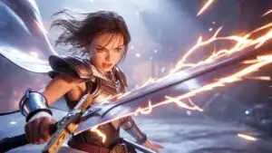 Anime Girl With Giant Sword