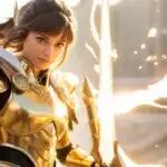 Anime Girl With Golden Armor