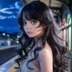 Anime Girl With Long Black Hair