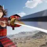 Anime Samurai Girl In Red Armor