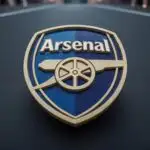 Arsenal Gunners Shield Metallic Emblem