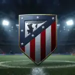 Atletico Madrid Red and White Stripes 3D